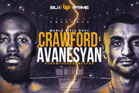 Terence Crawford defends his WBO welterweight crown against David Avanesyan in Omaha on Saturday on BLK Prime pay-per-view Photo Credit: BLK Prime