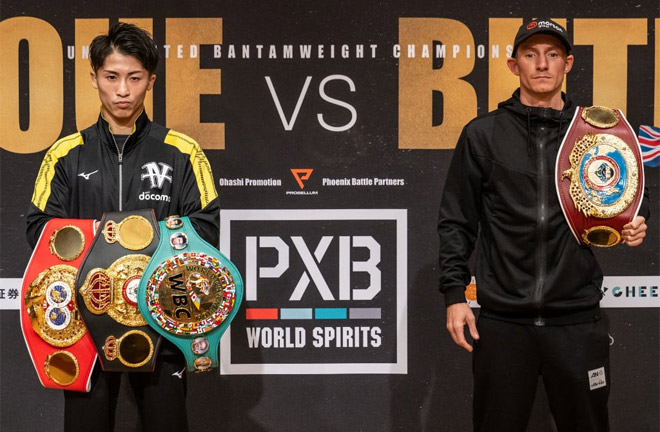Inoue added Butler's WBO belt to his WBA 'super', IBF and WBC titles Photo Credit: Yuichi YAMAZAKI / AFP
