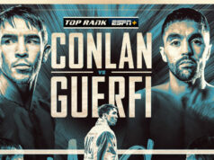 Michael Conlan faces Karim Guerfi in Belfast on Saturday Photo Credit: Top Rank Boxing