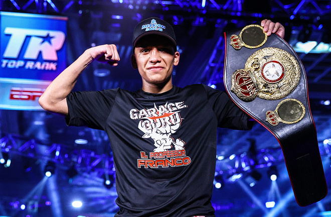 Franco holds the WBA 'super' super flyweight crown Photo Credit: Mikey Williams/Top Rank