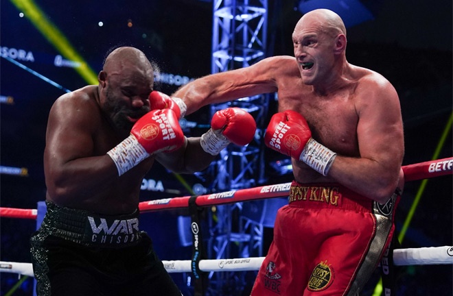 Fury battered Chisora to a tenth round stoppage at the Tottenham Hotspur Stadium in their third fight Photo Credit: Queensberry Promotions