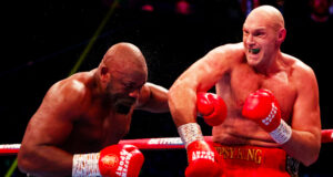 Tyson Fury retained his heavyweight crown after breaking down and stopping Derek Chisora in the 10th Round to setup an undisputed clash with Oleksandr Usyk. Photo Credit: BT Sport Boxing Twitter.