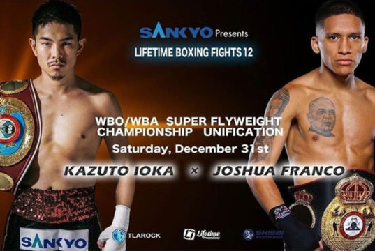 Kazuto Ioka meets Joshua Franco in a world super flyweight unification showdown in Japan on Saturday