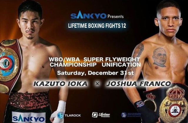Kazuto Ioka meets Joshua Franco in a world super flyweight unification showdown in Japan on Saturday