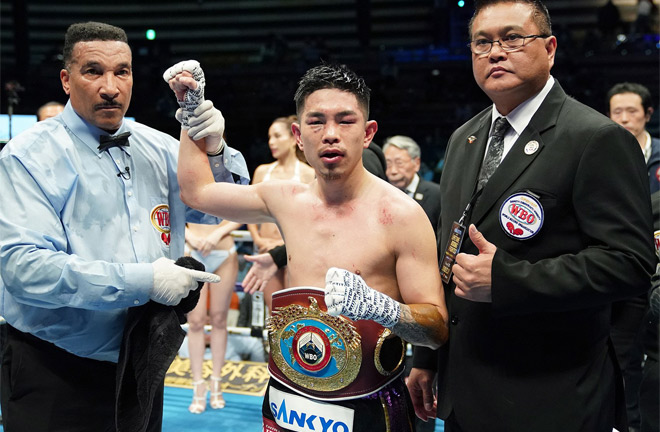 Ioka looks to make a sixth defence of his WBO super flyweight world title Photo Credit: Naoki Fanuda