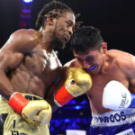Davis extended his undefeated record with a points victory Photo Credit: Anderson stopped Forrest in two rounds to remain perfect Photo Credit: Mikey Williams / Top Rank via Getty Images