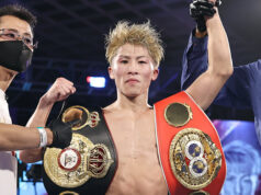 Naoya Inoue stopped Paul Butler in the 11th round to become undisputed bantamweight champion in Tokyo Photo Credit: Mikey Williams/Top Rank