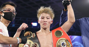 Naoya Inoue stopped Paul Butler in the 11th round to become undisputed bantamweight champion in Tokyo Photo Credit: Mikey Williams/Top Rank
