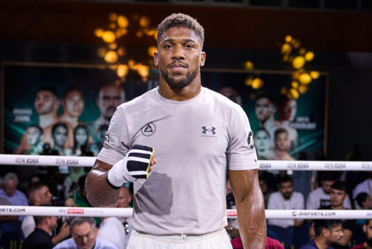 Anthony Joshua is heading out to America to reportedly link-up with trainer Derrick James Photo Credit: Mark Robinson/Matchroom Boxing