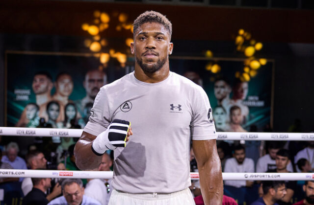 Anthony Joshua is heading out to America to reportedly link-up with trainer Derrick James Photo Credit: Mark Robinson/Matchroom Boxing Anthony Joshua is heading out to America to reportedly link-up with trainer Derrick James Photo Credit: Mark Robinson/Matchroom Boxing