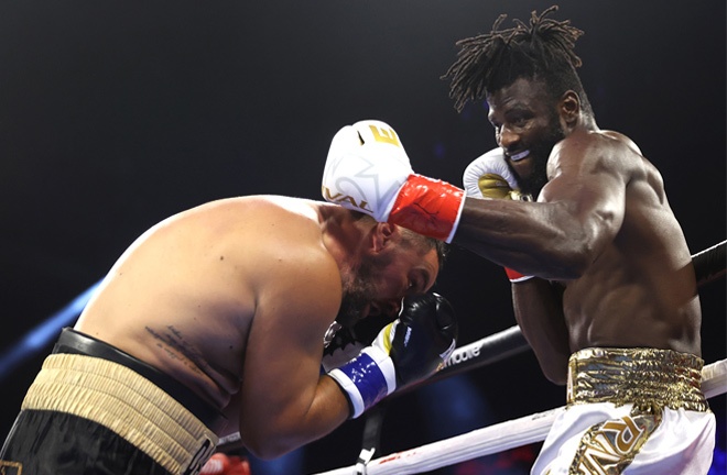 Ajagba stopped Darmos in two rounds in August Photo Credit: Mikey Williams / Top Rank via Getty Images