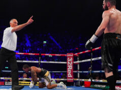 Artur Beterbiev continued his KO streak, stopping a brave Anthony Yarde in the 8th Round at the OVO Arena in Wembley to retains his WBC, WBO and IBF Light Heavyweight World Titles. Photo Credit: Queensberry Promotions / Frank Warren.