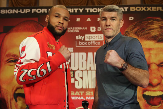 Chris Eubank Jr faces Liam Smith in Manchester on Saturday Photo Credit: Lawrence Lustig/BOXXER