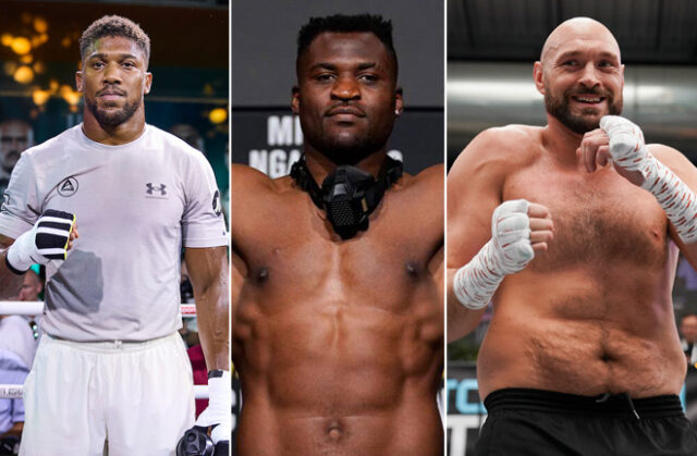 Francis Ngannou is eyeing future clashes with Tyson Fury and Anthony Joshua after leaving the UFC Photo Credit: Mark Robinson/Matchroom Boxing/Jeff Bottari /Zuffa LLC/Queensberry Promotions