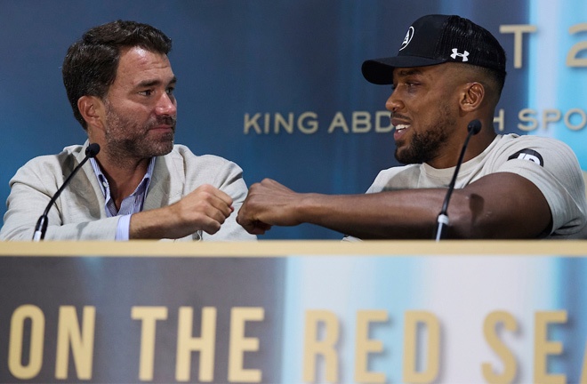 Hearn says Joshua will return in April against a top 15 opponent Photo Credit: Mark Robinson/Matchroom Boxing