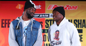 Efe Ajagba faces Stephan Shaw in a heavyweight clash in Verona on Saturday Photo Credit: Mikey Williams/Top Rank via Getty Images