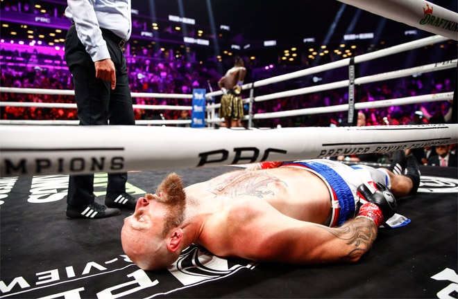 Wilder knocked Helenius out cold in October Photo Credit: Stephanie Trapp/TGB Promotions