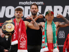 Mauricio Lara has promised to knockout WBA featherweight world champion, Leigh Wood on Saturday in Nottingham Photo Credit: Mark Robinson/Matchroom Boxing