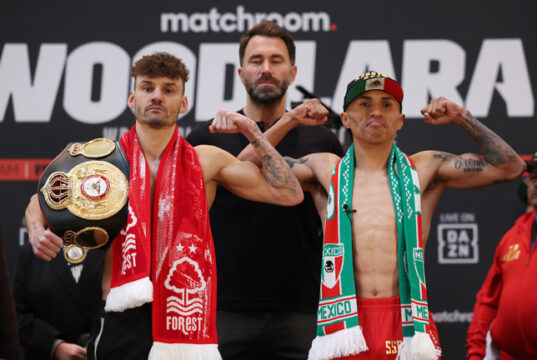 Mauricio Lara has promised to knockout WBA featherweight world champion, Leigh Wood on Saturday in Nottingham Photo Credit: Mark Robinson/Matchroom Boxing