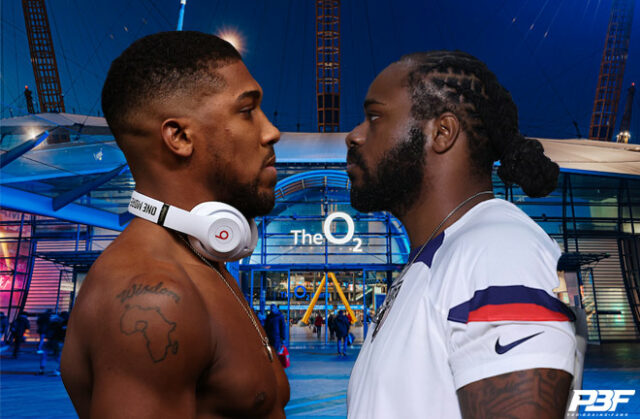 Anthony Joshua faces Jermaine Franklin on April 1 at the O2 Arena Photo Credit: Eddie Keogh/Mark Robinson/Matchroom Boxing
