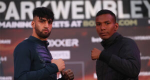 Adam Azim faces unbeaten Nicaraguan Santos Reyes at the OVO Arena, Wembley on Saturday Photo Credit: BOXXER/Lawrence Lustig