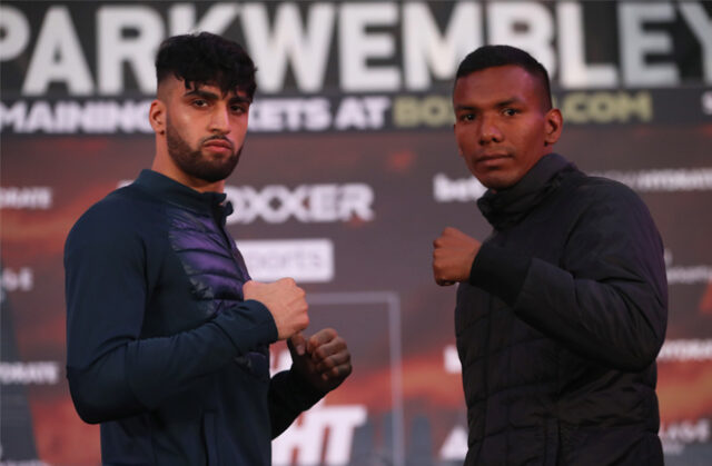 Adam Azim faces unbeaten Nicaraguan Santos Reyes at the OVO Arena, Wembley on Saturday Photo Credit: BOXXER/Lawrence Lustig