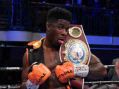 David Adeleye claimed the WBO European heavyweight title with a second round stoppage of Dmytro Bezus at York Hall on Friday Photo Credit: Queensberry Promotions