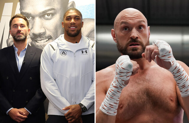 Eddie Hearn says Anthony Joshua is willing to face Tyson Fury if he doesn't fight Oleksandr Usyk Photo Credit: Mark Robinson/Matchroom Boxing/Queensberry Promotions