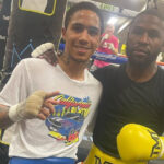 Ingram previously sparred his promoter Floyd Mayweather Jr Photo Credit: Instagram @ingramjhon