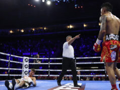 Mauricio Lara stopped Leigh Wood in the seventh round to become WBA featherweight world champion Photo Credit: Mark Robinson/Matchroom Boxing