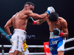 Subriel Matias overcame a rough start to stop Jeremias Ponce in 5th to win vacant 140 title.