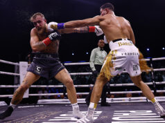 Tommy Fury maintained his unbeaten record by giving Jake Paul his first taste of defeat via Split Decision. Photo Credit: Skill Challenge Entertainment