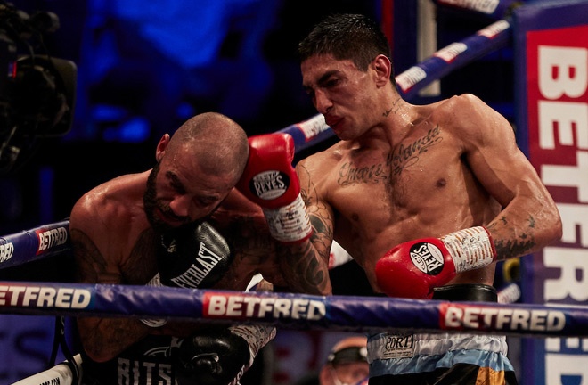 Ponce produced an emphatic stoppage over Ritson Photo Credit: Mark Robinson/Matchroom Boxing