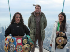 Amanda Serrano faces Erica Cruz for the undisputed featherweight championship in New York on Saturday Photo Credit: Melina Pizano/Matchroom