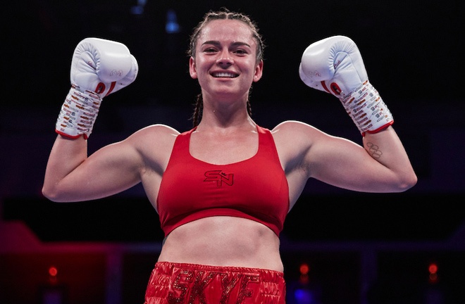 Nicolson looks to extend her unbeaten record Photo Credit: Mark Robinson/Matchroom Boxing