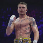 Smith successfully defended his British super lightweight title Photo Credit: Mark Robinson/Matchroom Boxing