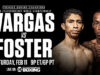 Rey Vargas and O'Shaquie Foster clash for the vacant WBC super featherweight world title in San Antonio on Saturday Photo Credit: Premier Boxing Champions