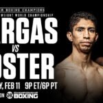Rey Vargas and O’Shaquie Foster clash for the vacant WBC super featherweight world title in San Antonio on Saturday Photo Credit: Premier Boxing Champions