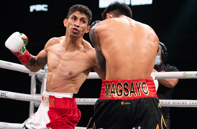 Vargas overcame Magsayo in July to become WBC featherweight world champion Photo Credit: Ryan Hafey / Premier Boxing Champions