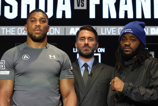 Anthony Joshua faces Jermaine Franklin in a crunch clash at the O2 Arena on Saturday Photo Credit: Mark Robinson/Matchroom Boxing