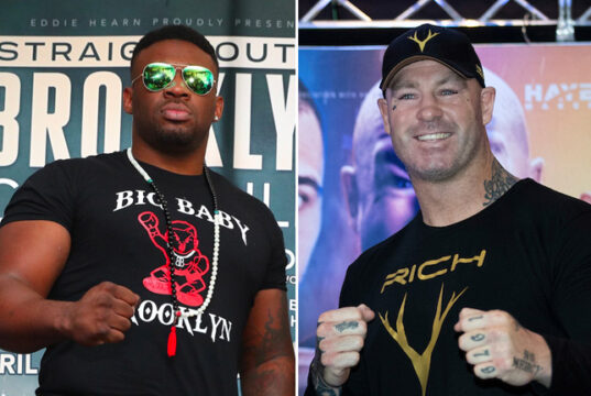 Jarrell Miller faces Lucas Browne in Dubai on Saturday Photo Credit: Ed Mulholland/Mark Robinson/Matchroom Boxing