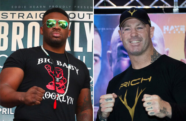 Jarrell Miller faces Lucas Browne in Dubai on Saturday Photo Credit: Ed Mulholland/Mark Robinson/Matchroom Boxing