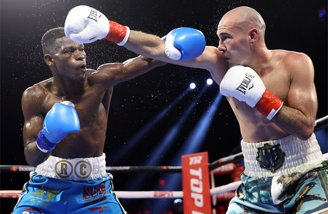 Commey battled to a draw with Pedraza in August Photo Credit: Mikey Williams / Top Rank via Getty Images