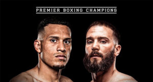 David Benavidez faces Caleb Plant in a final eliminator for the WBC super middleweight world title in Las Vegas on Saturday Photo Credit: Premier Boxing Champions