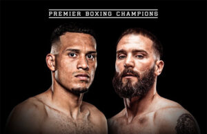 David Benavidez faces Caleb Plant in a final eliminator for the WBC super middleweight world title in Las Vegas on Saturday Photo Credit: Premier Boxing Champions