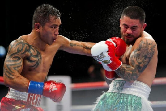 Mercito Gesta outpoints Joseph Diaz Jr via a 10-Round Split Decision. Photo Credit: Golden Boy Promotions.
