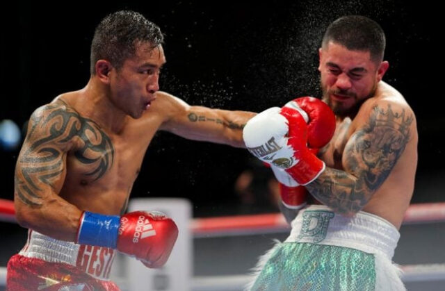 Mercito Gesta outpoints Joseph Diaz Jr via a 10-Round Split Decision. Photo Credit: Golden Boy Promotions.