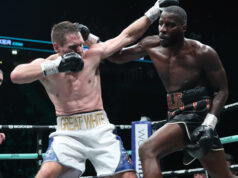 Okolie untroubled in title retention over previously undefeated David Light. Photo Credit: Boxxer / Lawrence Lustig