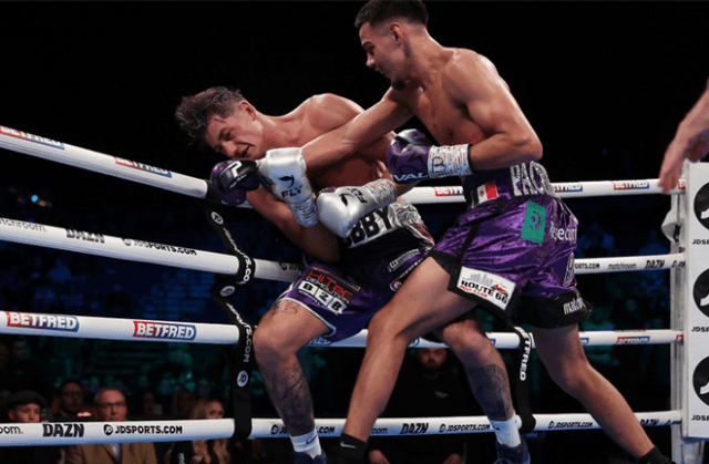 Diego Pacheco stopped Jack Cullen in impressive fashion at the M&S Arena in Liverpool. Photo Credit: Matchroom Boxing.