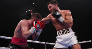 Cyrus Pattinson headlined in Newcastle for the first time in his career as he claimed a ninth round stoppage over former British champion Chris Jenkins. Photo Credit: Mark Robinson/Matchroom Boxing.